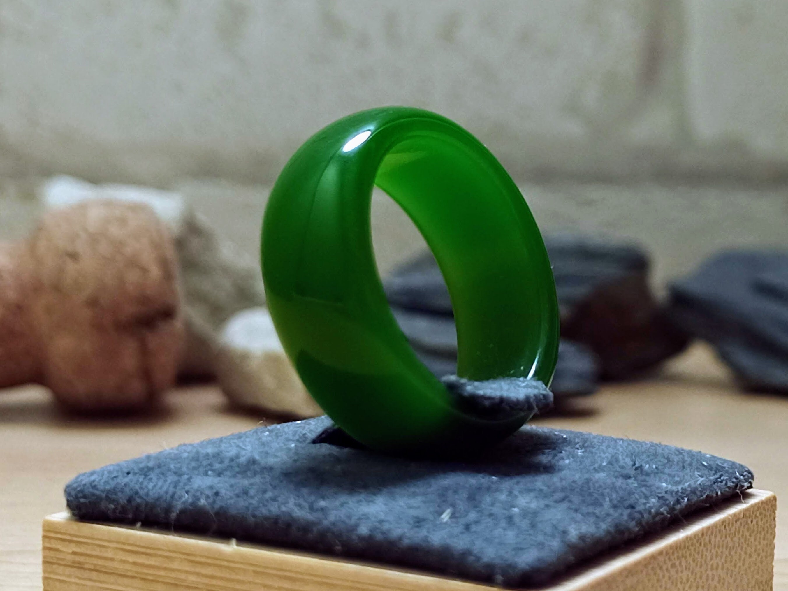 Green Jade Ring Hetian Jade Stone Ring Green Chinese Jade Etsy UK