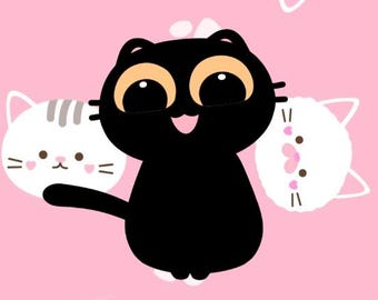 Black Cat Vtuber Model for Streaming Vtube Studio