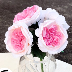 DIY ペーパーフラワーキット: ジュリエット ローズ ブーケ | 花 5 個セット | 大切な人へのギフト | 室内装飾 | お子様に優しいクラフトキット