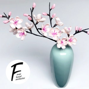 Kit fai da te per fiori di carta: fiori di ciliegio / set di 1 ramo / regalo per una persona cara / decorazione per la casa / kit artigianale per bambini