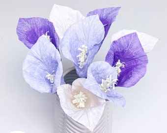 DIY Paper Flower Kit:  Calla Lily Bouquet（3 Colors）| Set of 9 Flowers | Gift For Loved One | Home Decor | Kid Friendly Craft Kit