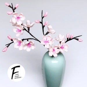 DIY Paper Flower Kit: Cherry Blossom | Set of 1 Branch | Gift For Loved One | Home Decor | Kid Friendly Craft Kit image 3