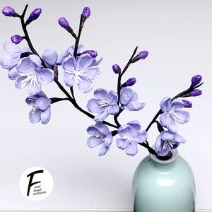DIY Paper Flower Kit: Cherry Blossom | Set of 1 Branch | Gift For Loved One | Home Decor | Kid Friendly Craft Kit image 5