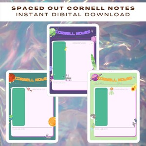 Digital Note Taking | Digital Cornell Notes | iPad Notes | Spaced Out Notes | Digital Notetaking