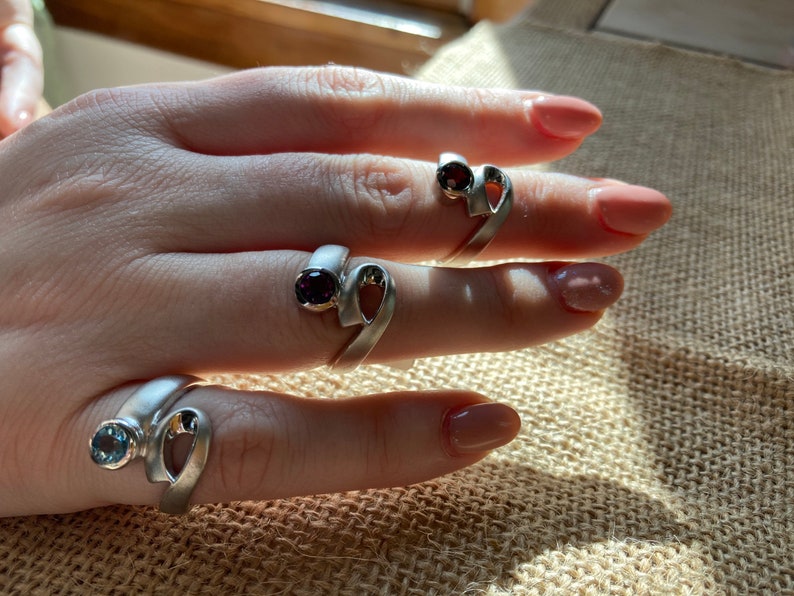 P\u00e0et Ronald Stevens Collection Modern Gemstone Rings