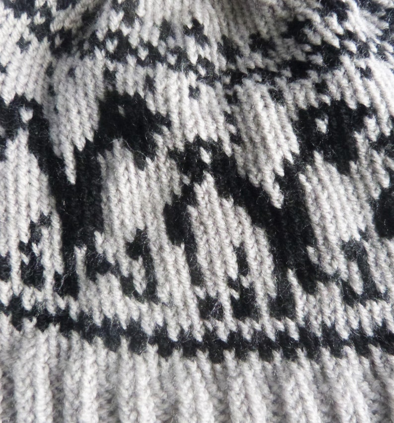 Penguin Hat PDF Knitting Pattern Fair Isle Hat Easy Knit | Etsy