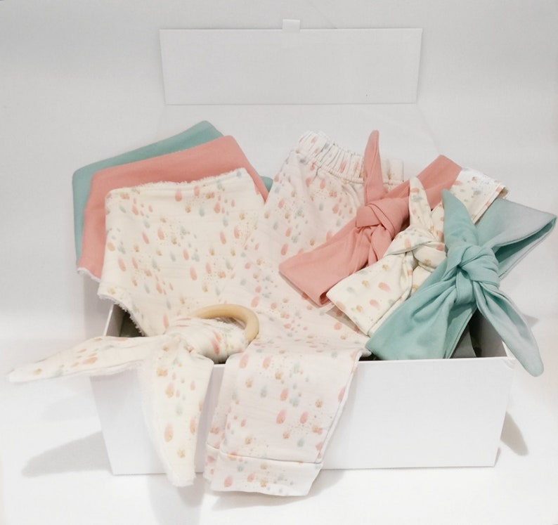 Leggings Teething Ring Bib /& Headband GIFT SET: Complete Set