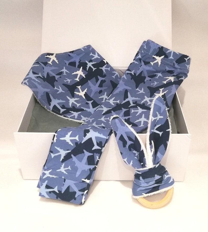 Leggings Teething Ring Bib /& Headband GIFT SET: Complete Set