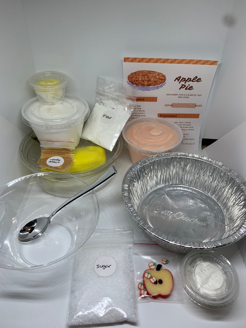 Fruit Pie Kits Slime Kit Slime Baking Kit Etsy