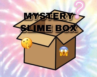 MYSTERY SLIME BOX, Custom slime box, Comes with Slime, Slime supplies, candy, extras and stationery
