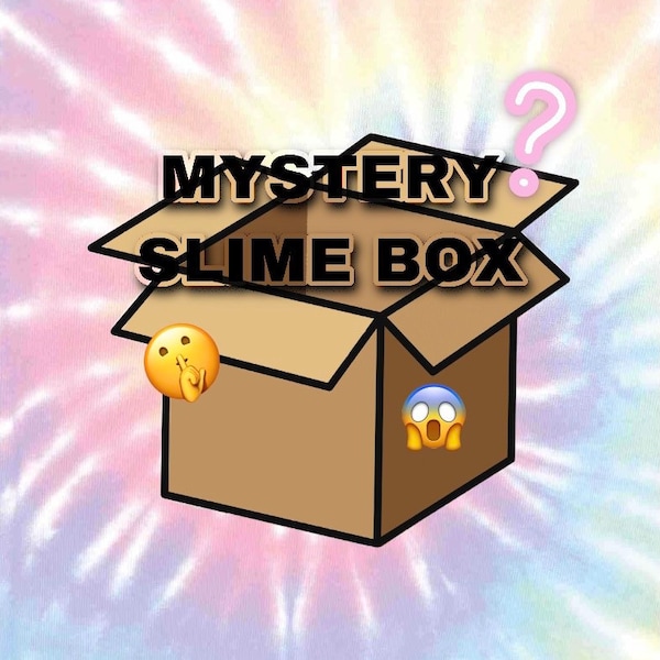 MYSTERY SLIME BOX, Custom slime box, Comes with Slime, Slime supplies, candy, extras and stationery