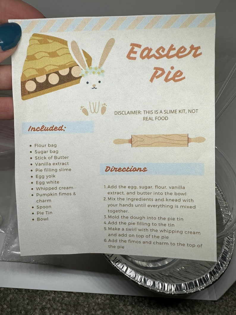 Fruit Pie Kits, Slime Kit, Slime Baking Kit Etsy