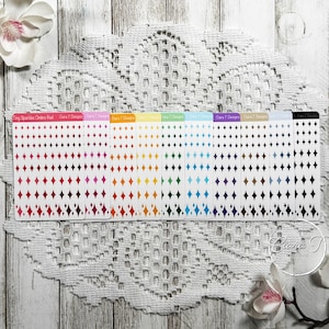 Petite feuille d'autocollants scintillants arc-en-ciel, autocollants bujo pour agenda du mois, cadeau pour agenda, pour elle, pour correspondant