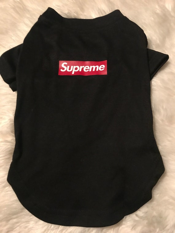Supreme dog shirt dog clothing pet shirts Etsy
