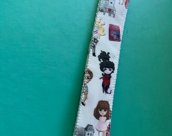 Beetlejuice 80's cult classic wristlet llavero cordón