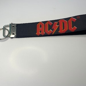 AC/DC 80’s Iconic Heavy Metal Rock Band Wristlet Keychain Lanyard - Etsy