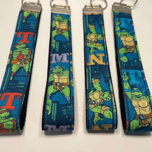 Teenage Mutant Ninja Turtles wristlet lanyard keychain