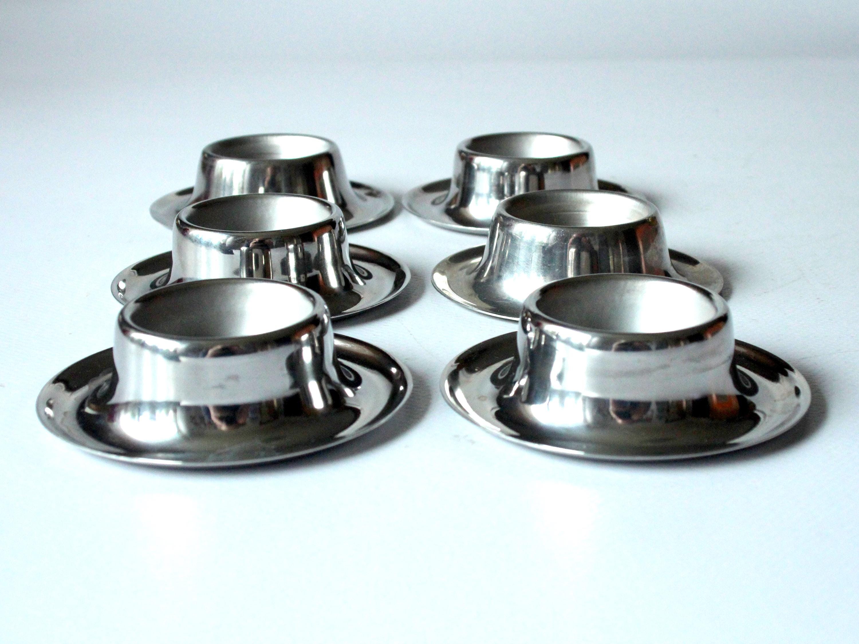 6 coquetiers inox Guy Degrenne - Arts de la table
