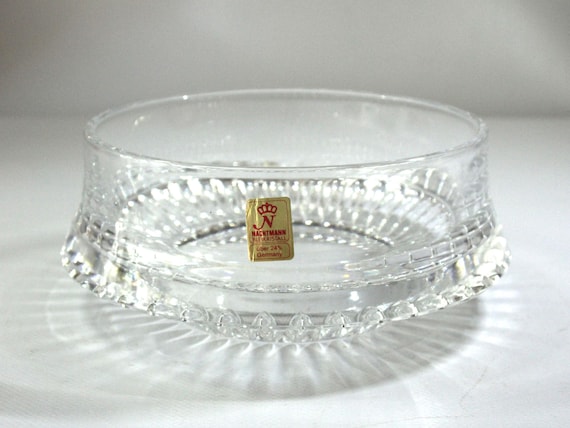 Versatile Bowl Nachtmann Vintage Glass Crystal Glass Lead Crystal 1960s 70s Serving Bowl Cream Salad Bowl Germany Lead Crystal Dessert