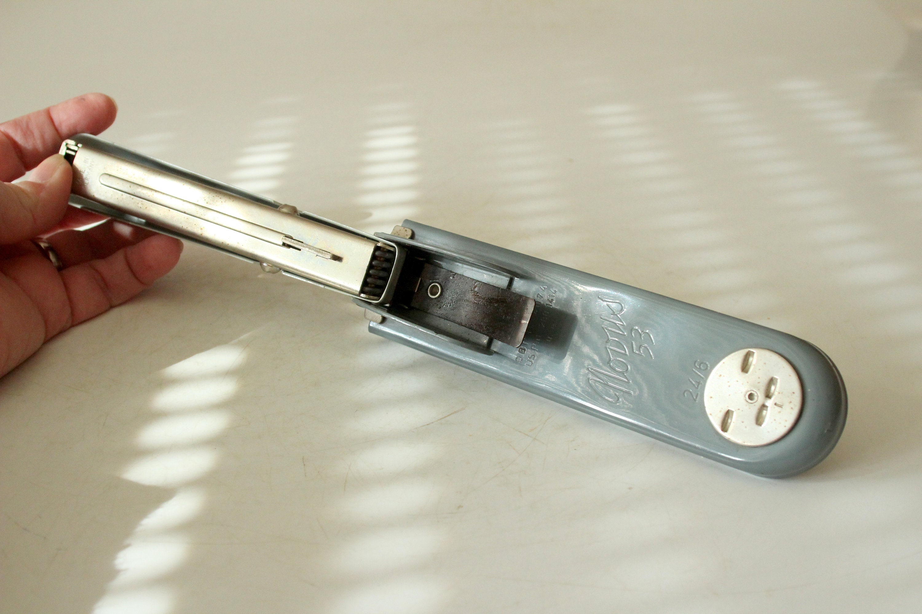 Tacker Paper Stylish Stapler Desk Paper Tacker Red Mid Century West Germany 50s 60s ...