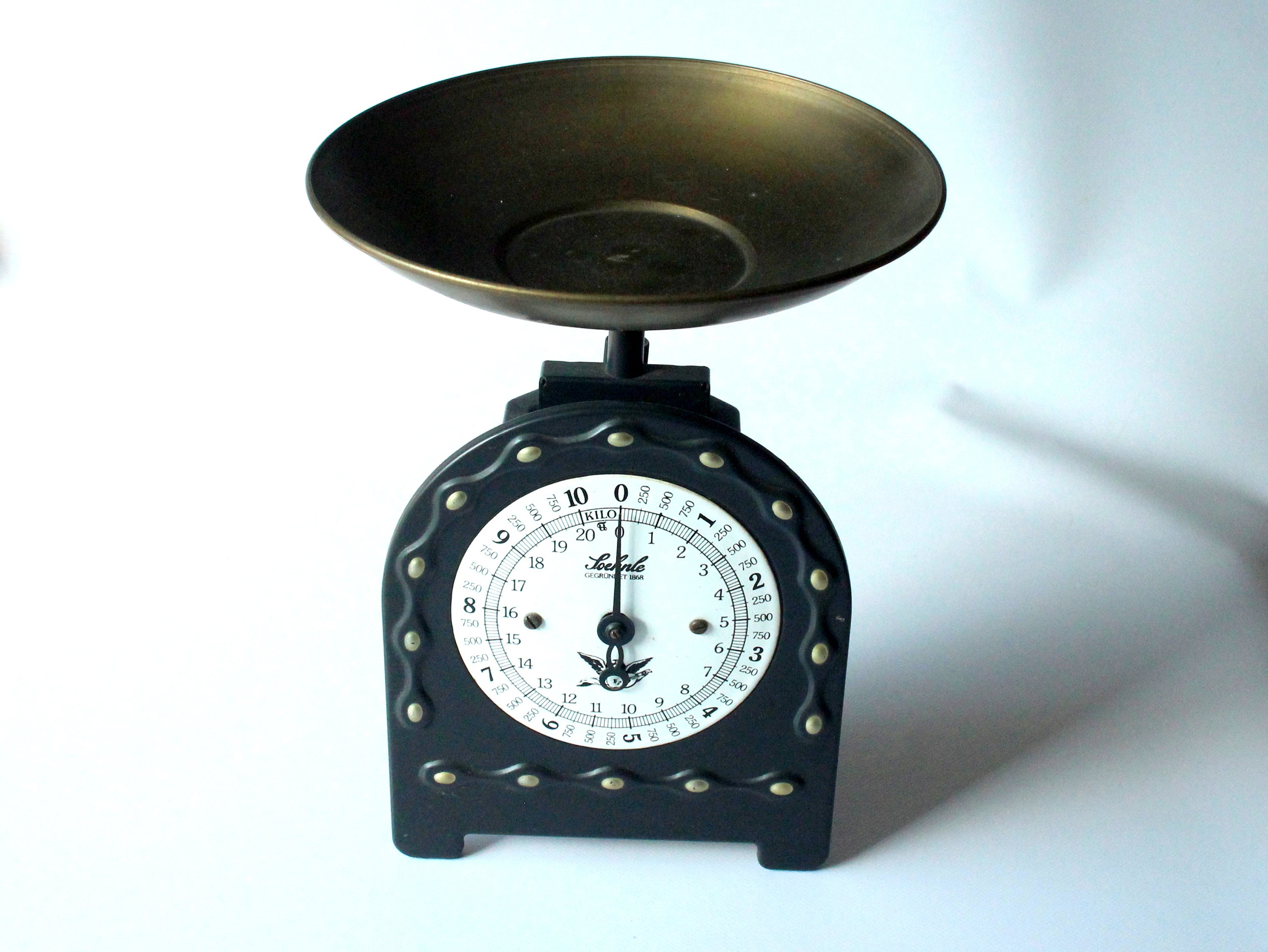 Alte Waage Küchenwaage Vintage Soehnle retro Küche super erhalten Söhnle Kitchen Scales West Germany Tellerwaage Landhaus Metall