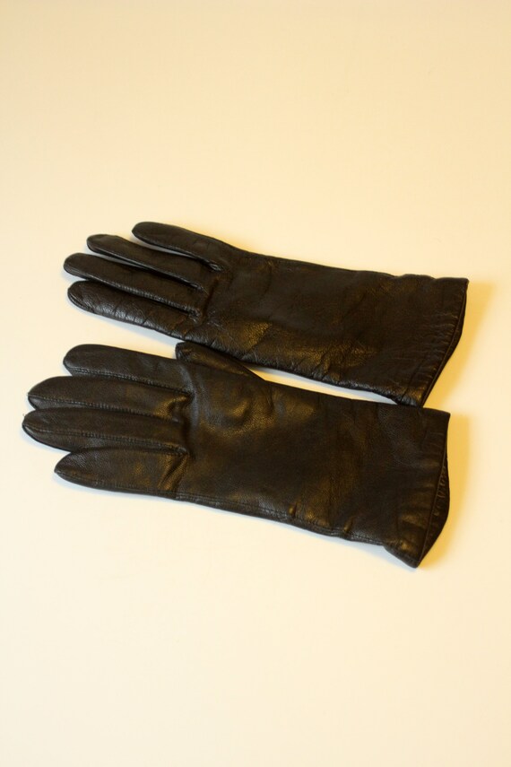 Women's gloves leather gloves vintage car gloves … - image 4