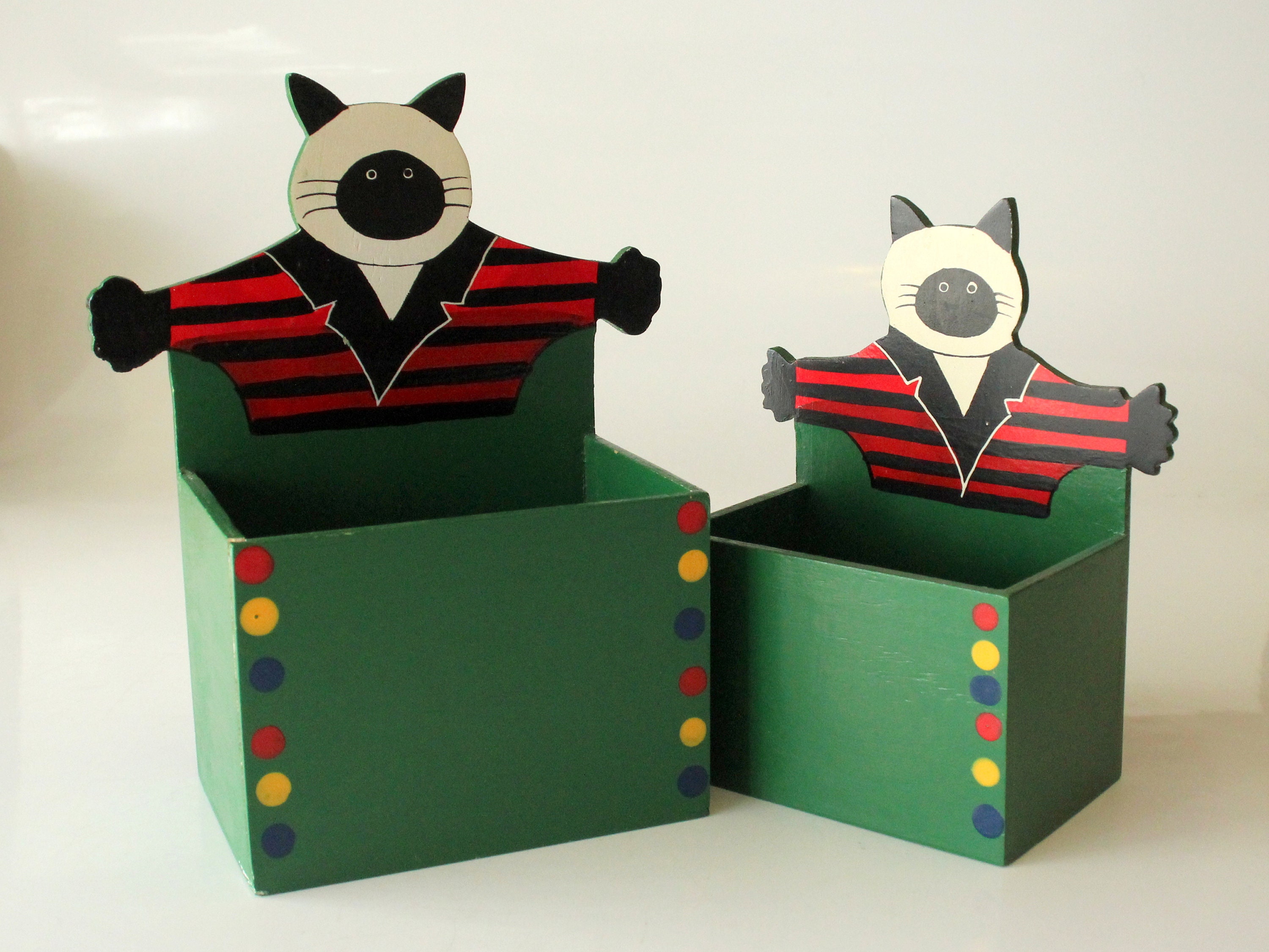 Cajas de almacenamiento decorativas madera vintage vivero | Etsy