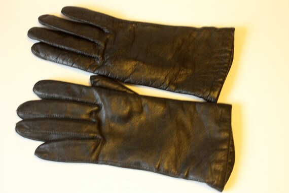 Women's gloves leather gloves vintage car gloves … - image 3