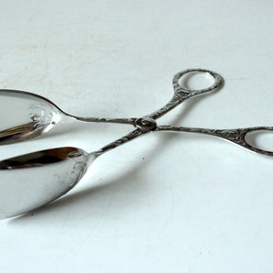 Bella pasticceria Pinze Vintage Metal Cake Lifter Germania Ovest Che serve Pinze anni '80 '90 Servire Tongs Buffet