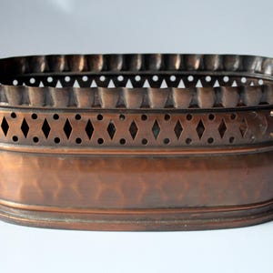 Jardiniere Vintage Flowerpot Copper Planter Mid Century Planter 1960s Flower Box Copper Brass Boho