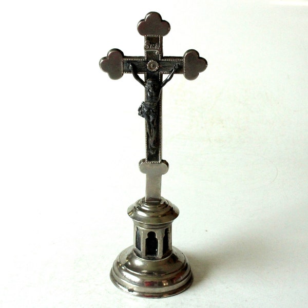 Old cross to set up Metal Vintage with Relic Capsule Antique Holy Cross West Germany