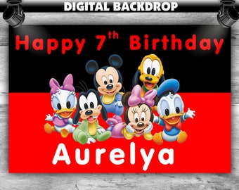 Fondo Mickey Bebe Etsy