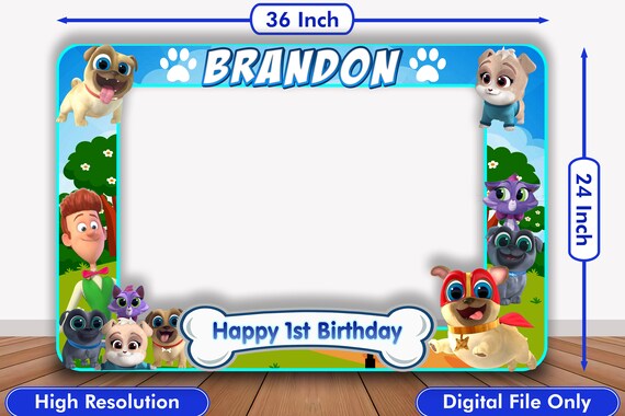 Puppy Dog Pals Puppy Dog Pals Photo Booth Frame Birthday - Etsy