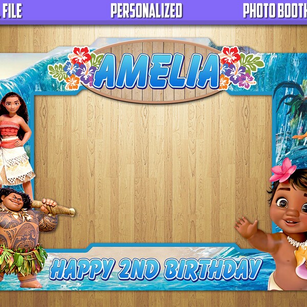 Moana Photo Booth Etsy
