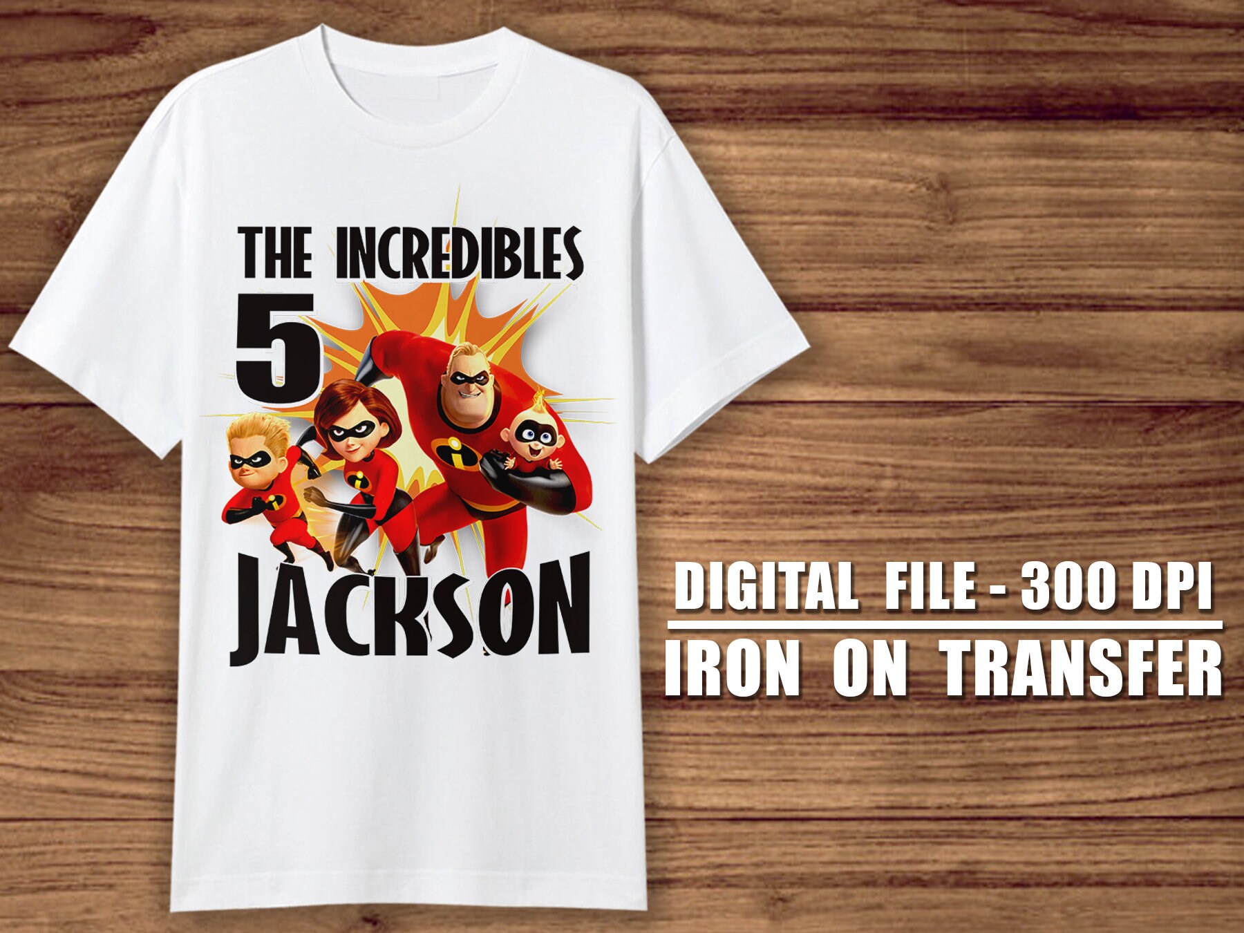 Incredibles Iron on Transfer 