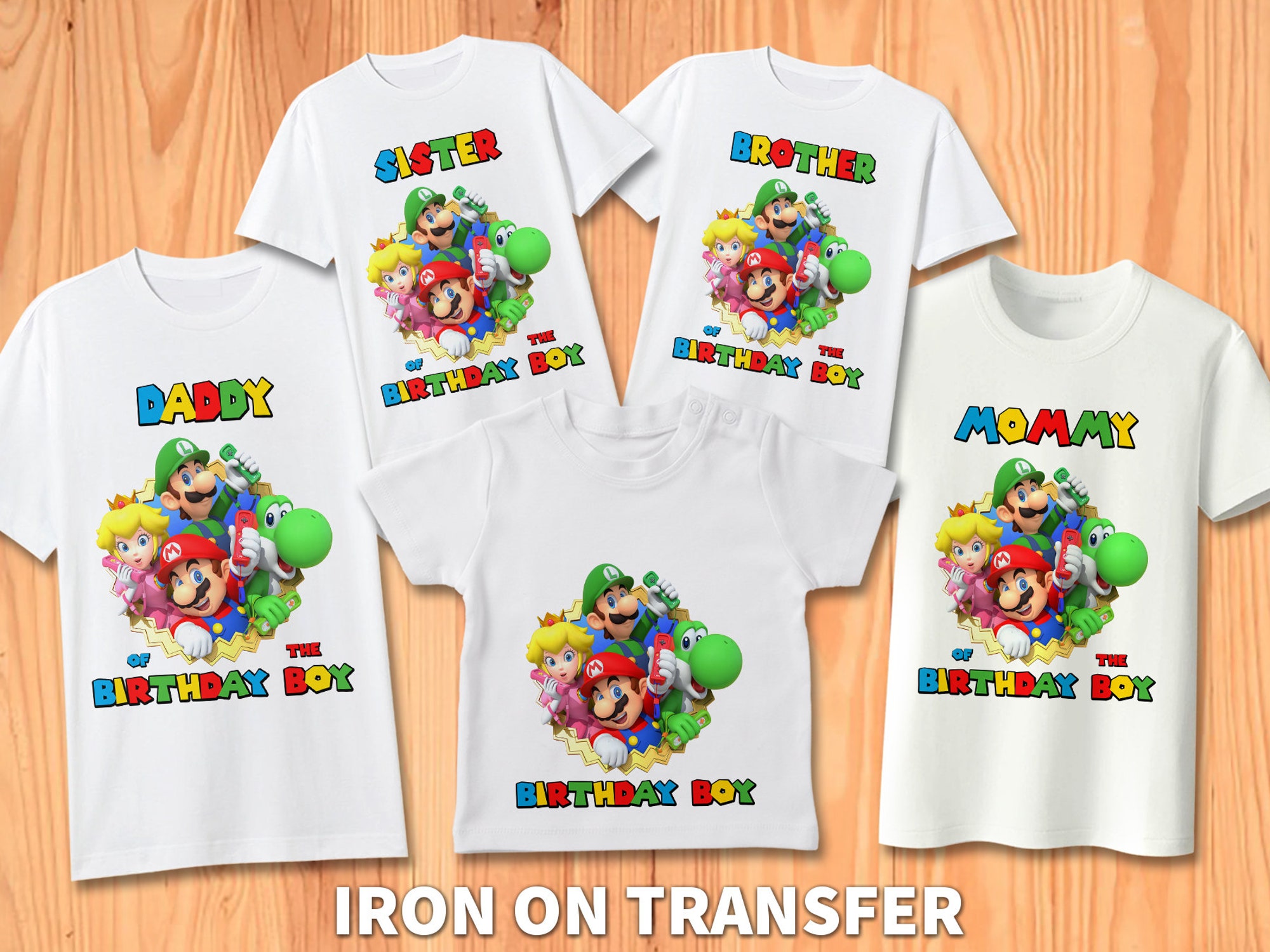 Mario Bros Set Family shirt