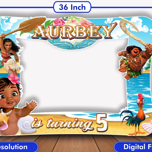Moana Photo Booth Etsy