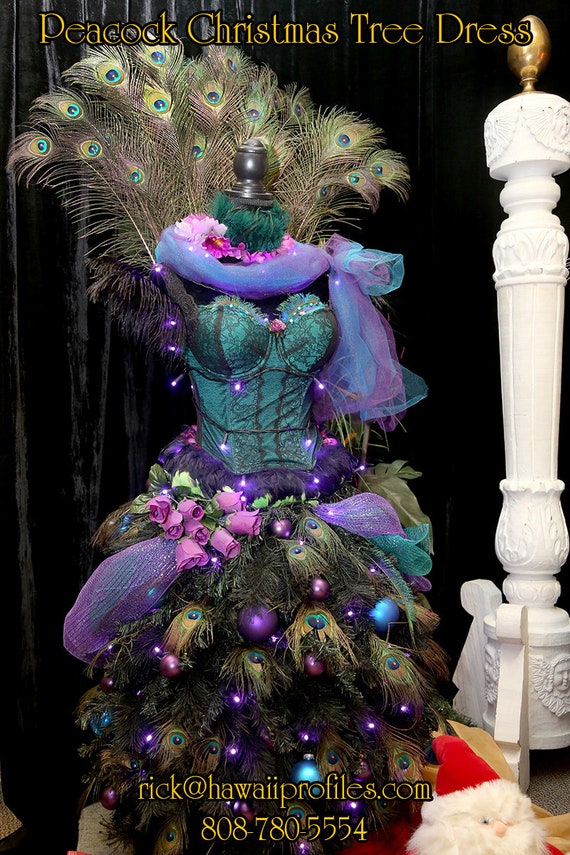peacocks christmas dress