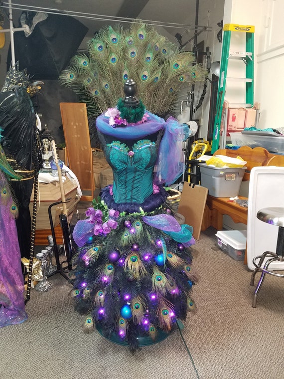 peacocks christmas dress