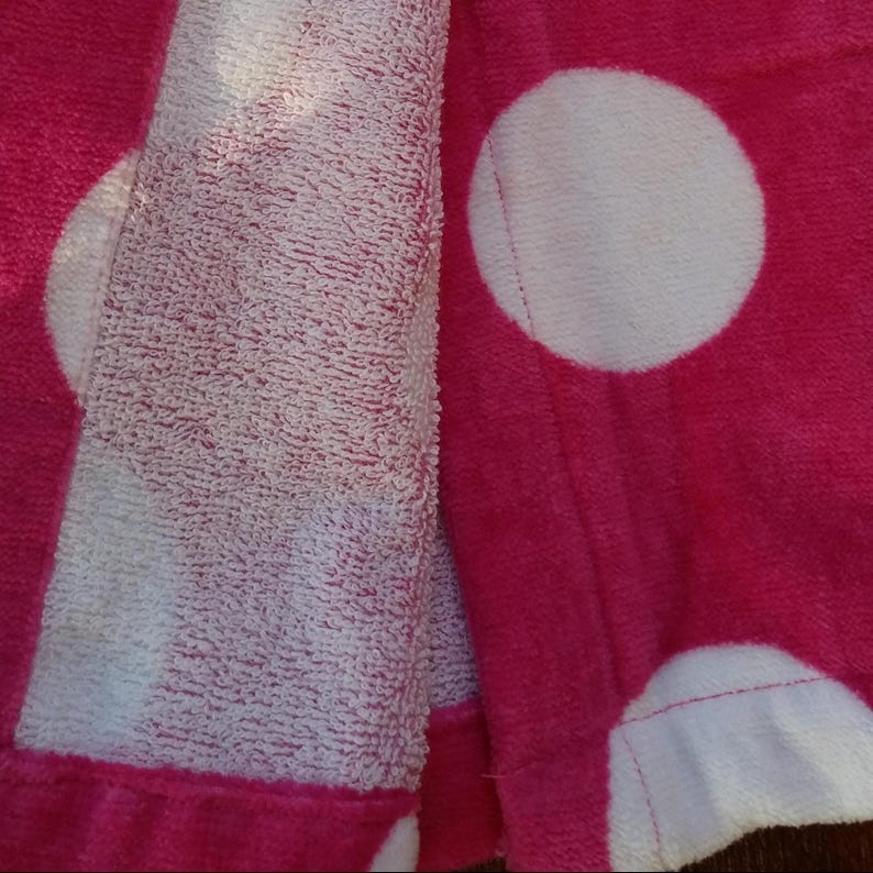 Personalisierte Spa-Handtücher mit Polka-Dot-Muster für Damen – Frottee-Baumwoll-Überwurf für Damen Bild 14