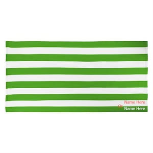 Personalized Terry Cotton Cabana Pool Towel, Name, Initial or Monogram embroidered Beach Towel