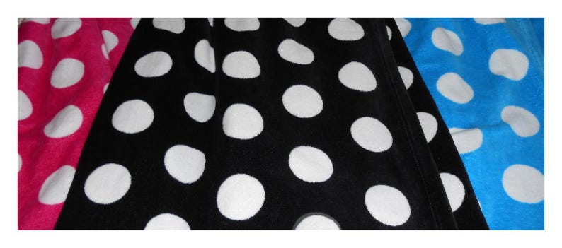 Personalisierte Spa-Handtücher mit Polka-Dot-Muster für Damen – Frottee-Baumwoll-Überwurf für Damen Bild 13