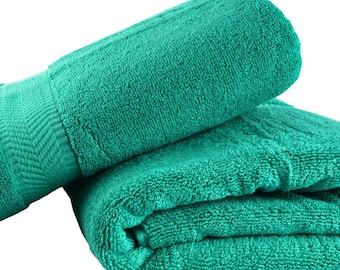 Personalisierte Handtücher, 100% Terry Cotton Besticktes Bad & Hand mit Initiale, Datum und Nachname, für Brautjungfer, Jubiläum, Hochzeitstag
