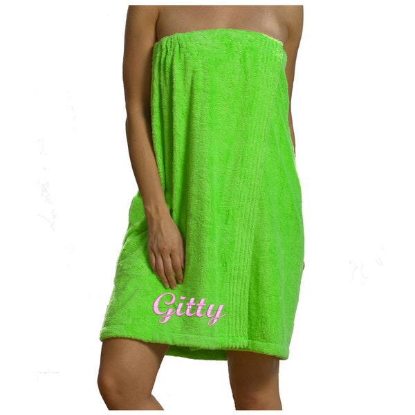 Personalized Women's Spa Wrap Towels - Cotton Blended Spa Wrap for Ladies