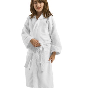 Personalized Microfiber Hooded Robe for Boys and Girls, Unisex Kids Bathrobes for Swimming Pool Cover Up