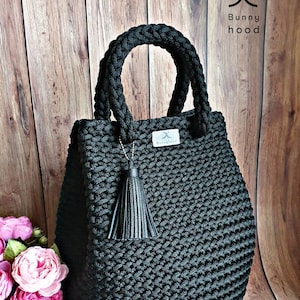 Crochet Handbag &quot;Dew Drop&quot; / Exclusive Handbag / Shopping Bag / Beach Bag / Large Bag / Crochet Market Bag / Crochet Shoulder Bag / Top Bag