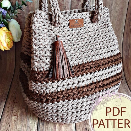 Large SIZE. PDF Crochet Patterntutorial with a Few Video Etsy