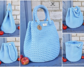 Crochet Handbag "Dew Drop" / Shopping Bag / Beach Bag / Medium Size Bag / Crochet Market Bag / Crochet Shoulder Bag