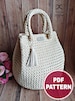 Large SIZE. PDF Crochet Pattern,Tutorial (with a few Video links): Handbag 'Dew Drop' / DIY Project / Crochet Tote Bag / Make Your Own Bag