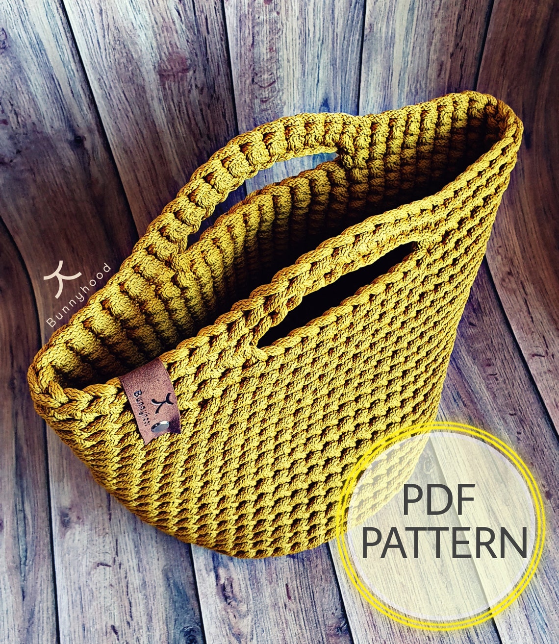 PDF Crochet Pattern Tutorial full Video Link Tote Bag Etsy